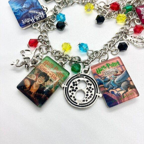 Harry Potter Book Cover Charm Bracelet Handmade - Picture 4 of 10